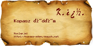 Kopasz Ádám névjegykártya